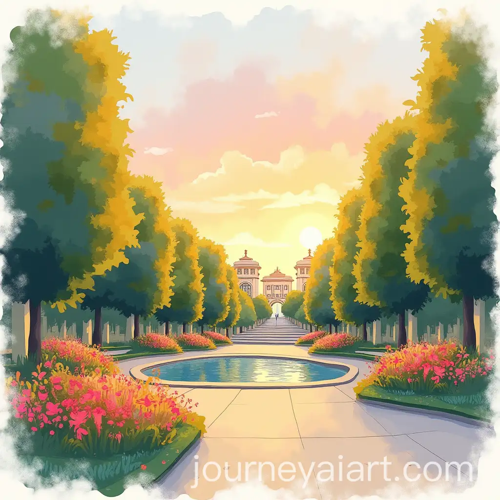 Sunset-at-Jardin-des-Tuileries-Indian-Summer-Vibes-in-Pastel-Colors