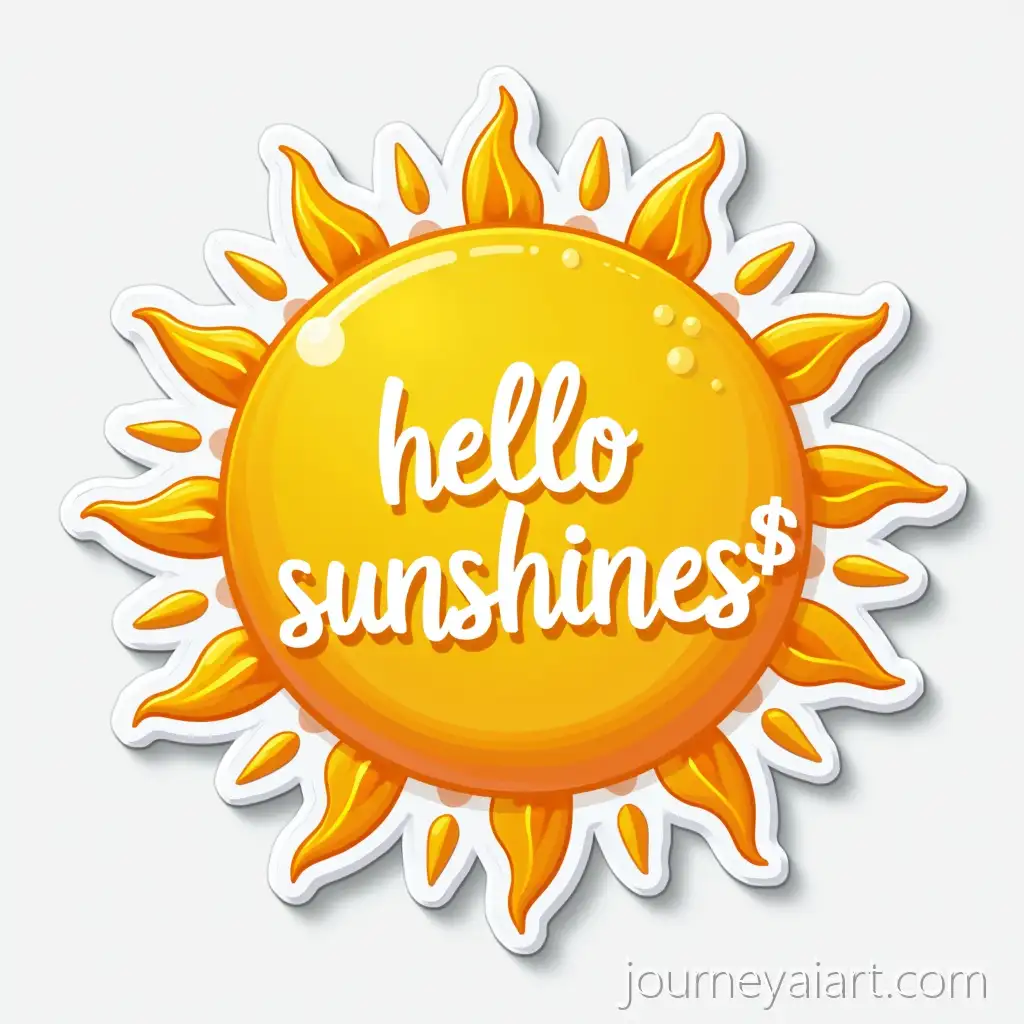 Sunshine-Sun-Sticker-Design-with-VibrHello-sunshine-stickerant-Colors-and-Playful-Style