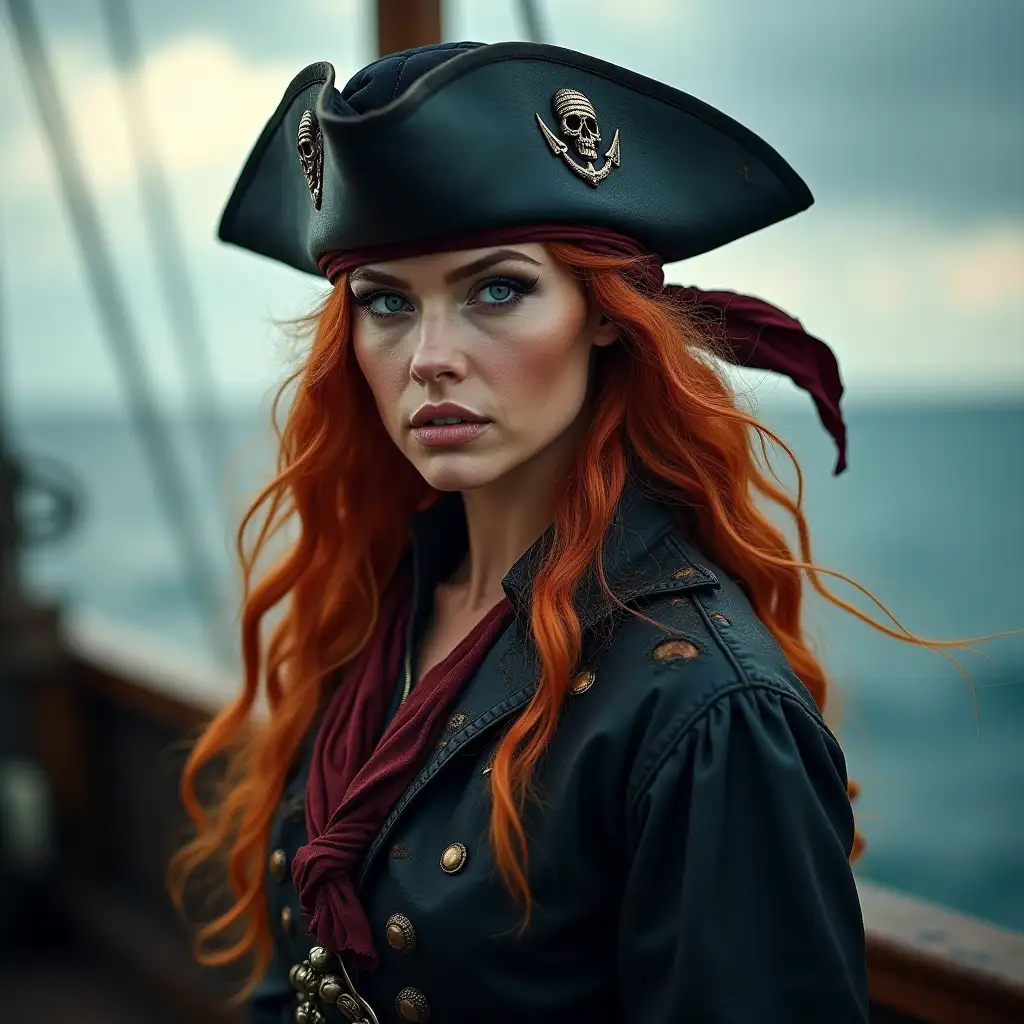 Fearless-Pirate-Captain-with-Fiery-Red-Hair-on-Ship-Deck