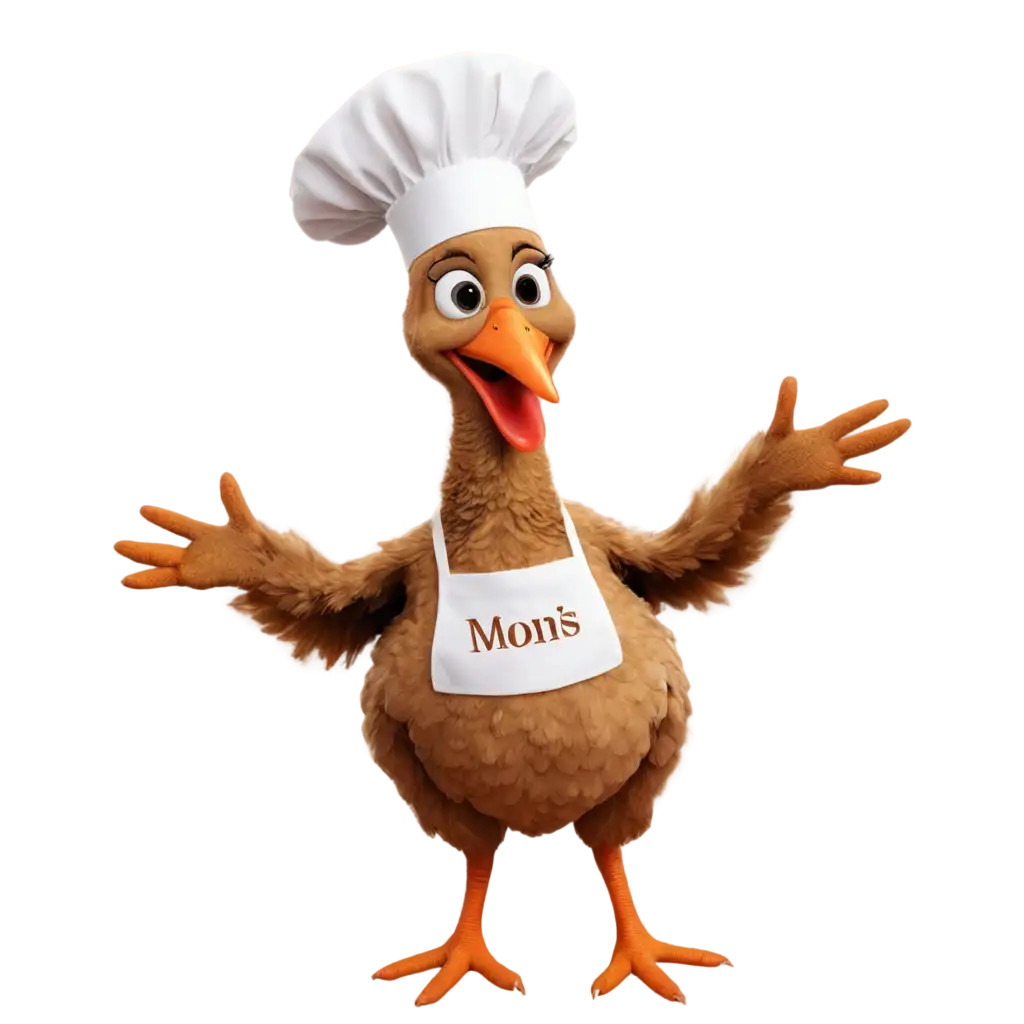 Delightful-PNG-of-a-Mother-Turkey-Chef-Presenting-Thanksgiving-Turkey