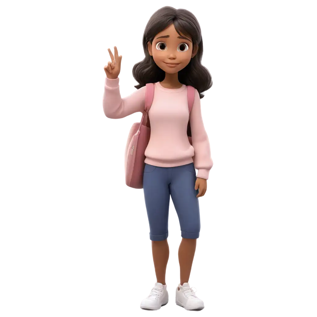 Adorable-Cartoon-Girl-PNG-Enhance-Your-Visual-Content-with-Clarity