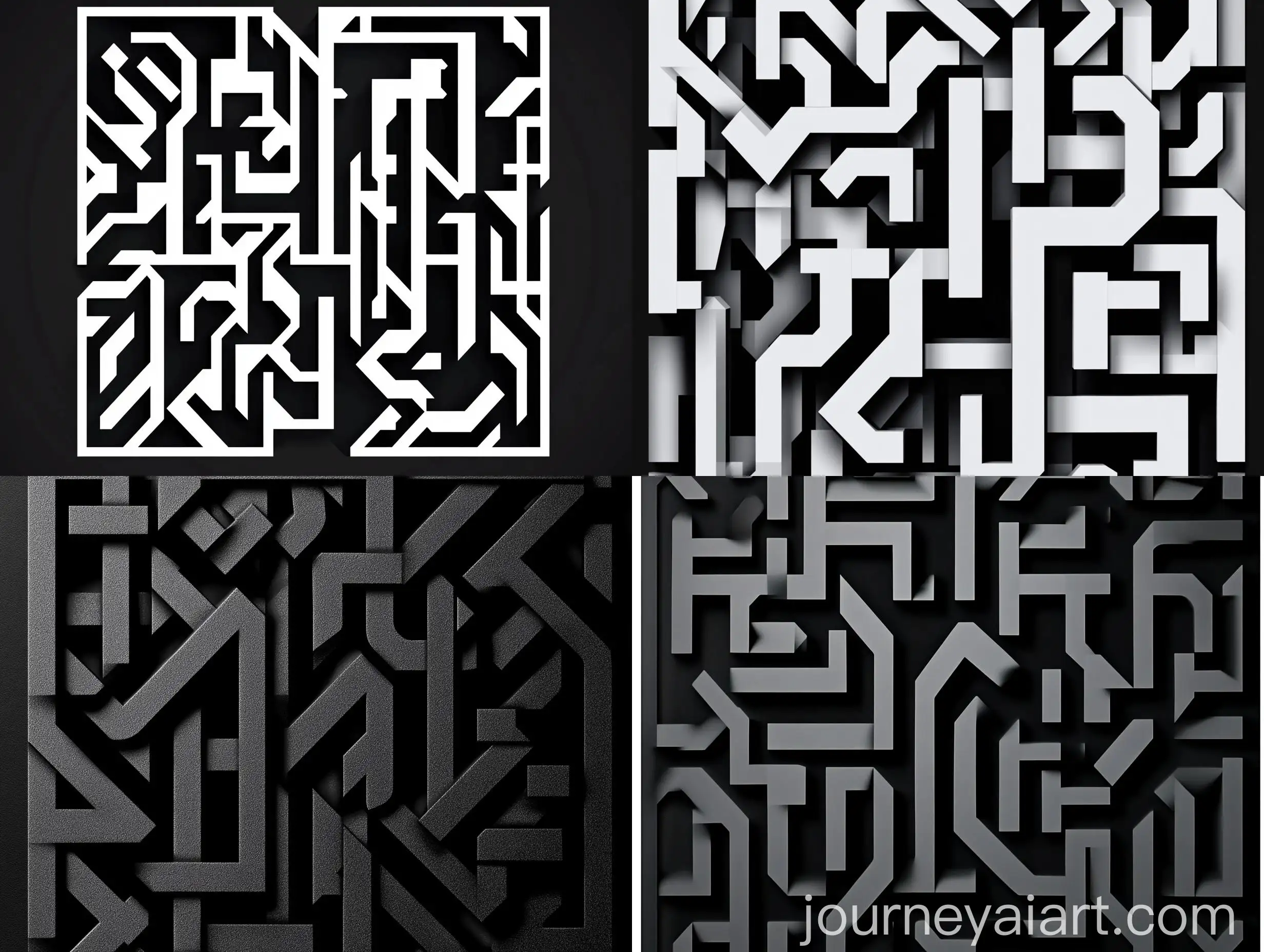 Geometric-Style-SansSerif-Letters-CloseUp-on-Black-Background