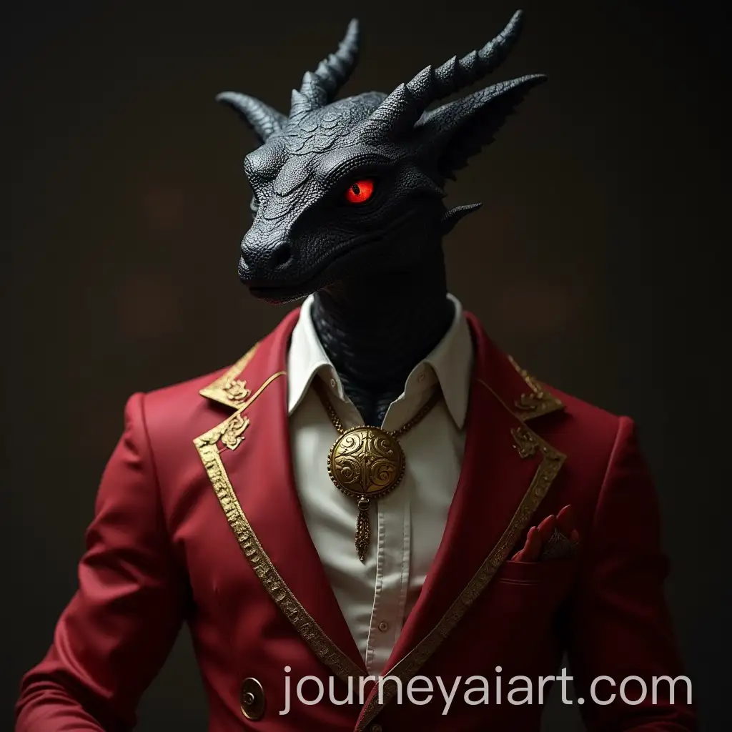 Argonian-Character-in-Luxurious-Red-Suit-and-Gold-Amulet