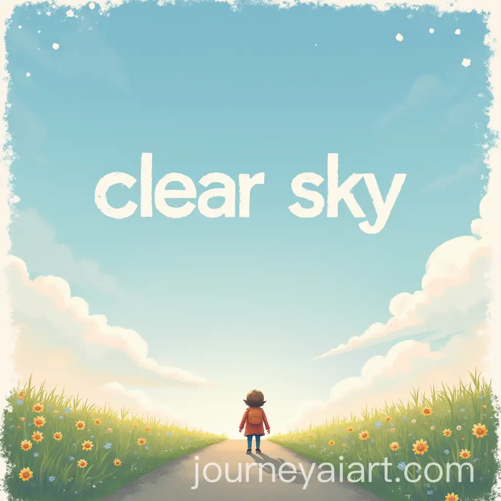 Poster-with-Inscription-Clear-Sky