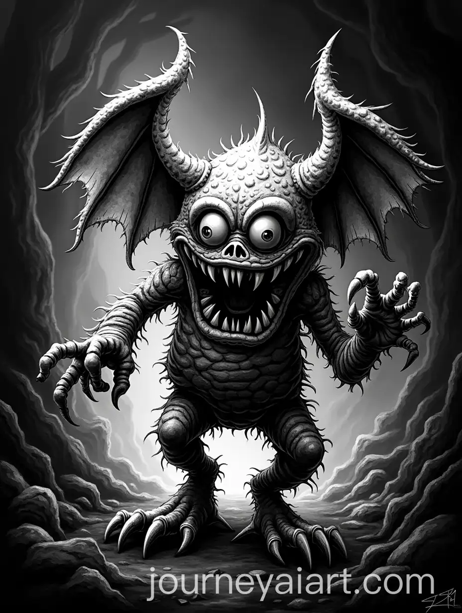 Black-and-White-Desktop-Background-Featuring-Chuck-Beastie-FreeBSD
