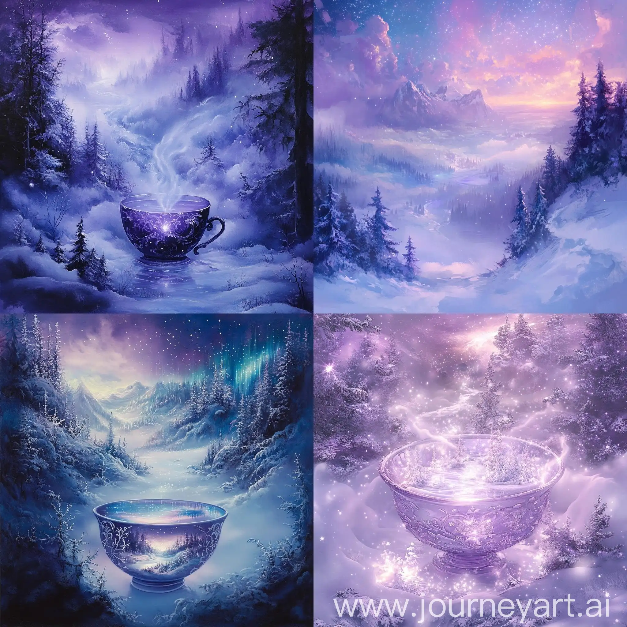 Magical-Winter-Wonderland-with-Lavender-Aurora-and-Ethereal-Beings