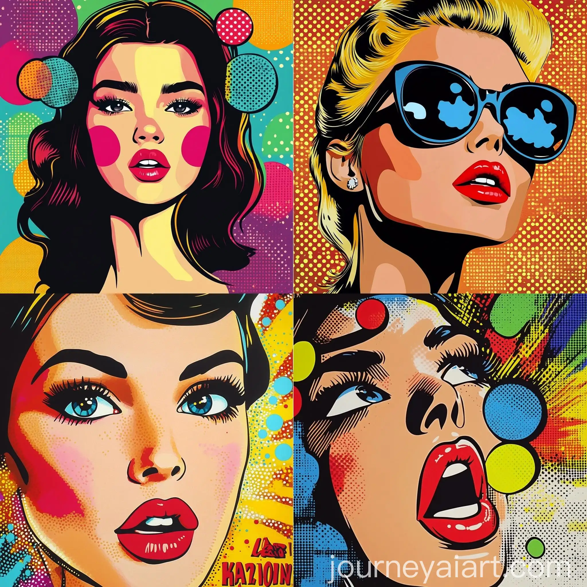 Vibrant-Pop-Art-Portrait-Named-Karolina-with-Bright-Colors-and-Speech-Bubbles