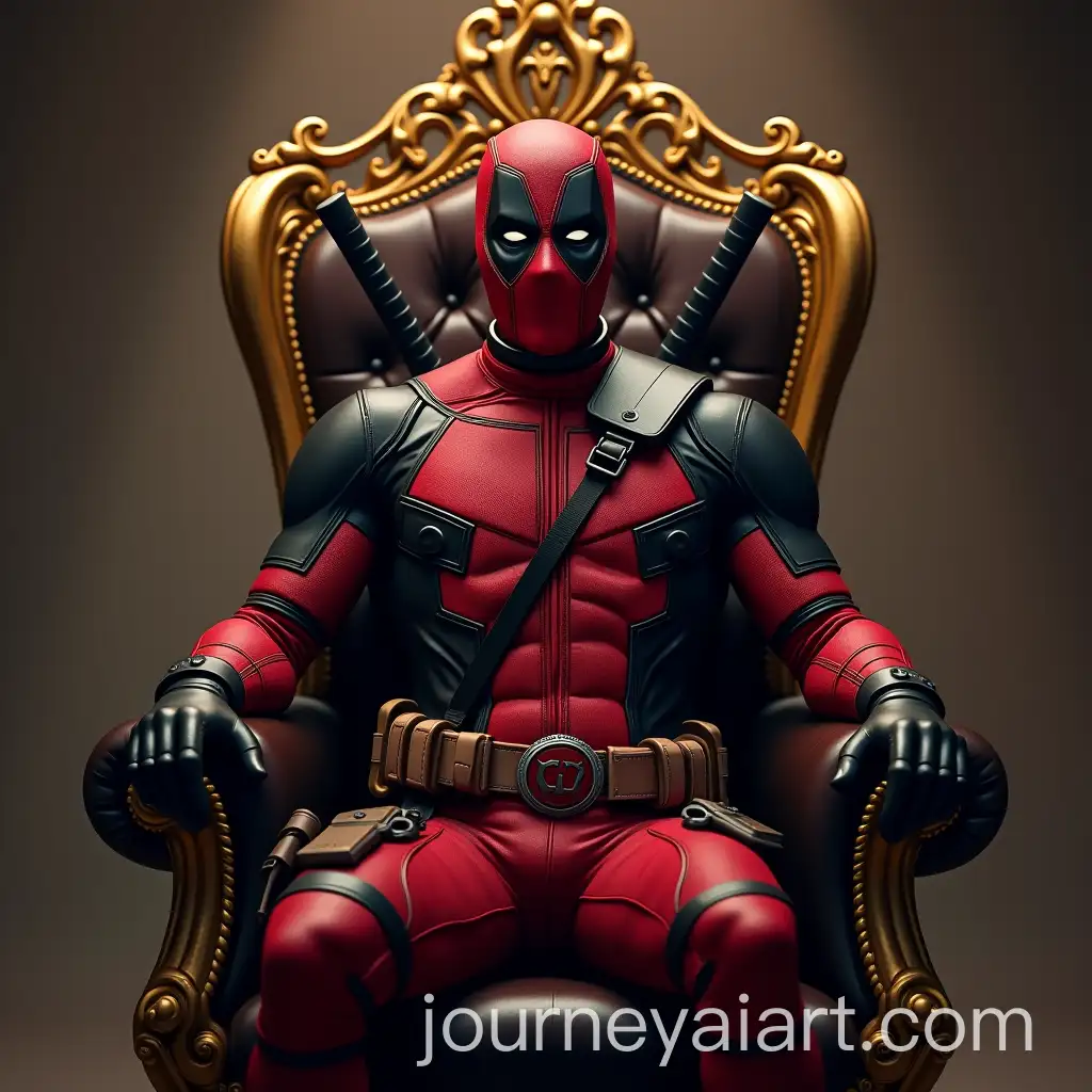 Deadpool-Sitting-on-a-Throne-in-a-Bold-Pose