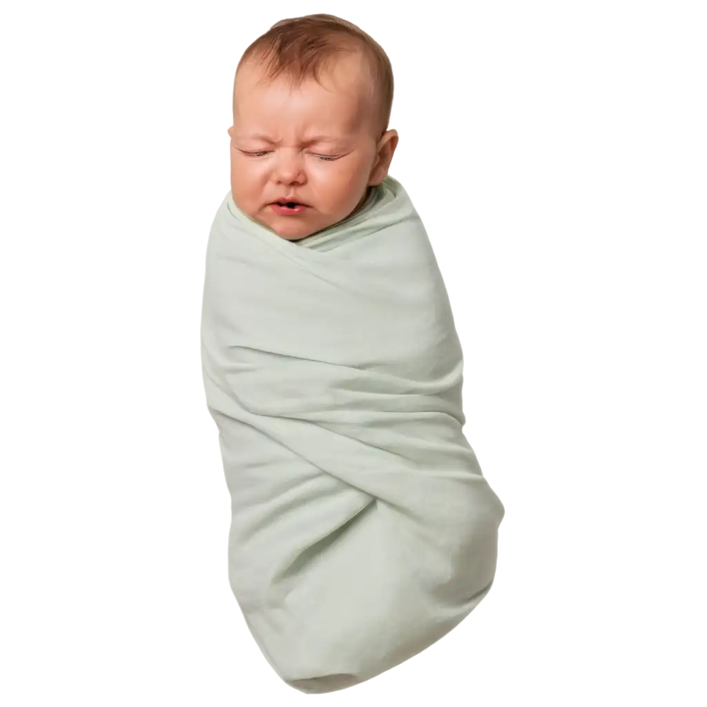 InfPNG-Image-Usage-Scenariosant-Wrapped-in-Swaddle-Crying-PNG-Image-for-HighQuality-Visuals