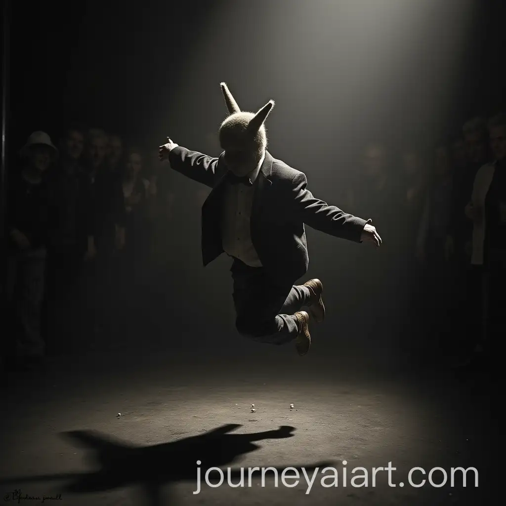 Jimmy-Cricket-Jumping-Backwards-Among-Diverse-Group