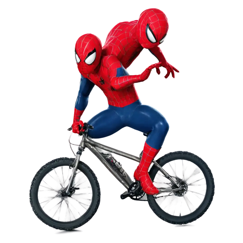 Spiderman-Mountain-Biking-PNG-A-HighQuality-ActionPacked-Image-for-Dynamic-Use