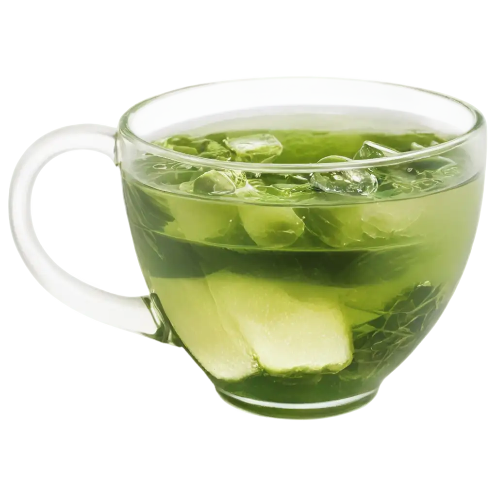 Refreshing-Green-Tea-with-Ice-PNG-Image