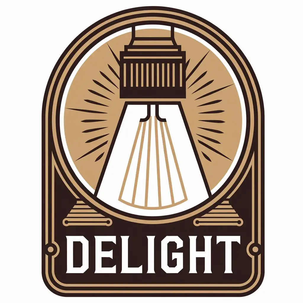 LOGO-Design-for-DELIGHT-LED-Lamp-Symbol-in-Construction-Industry