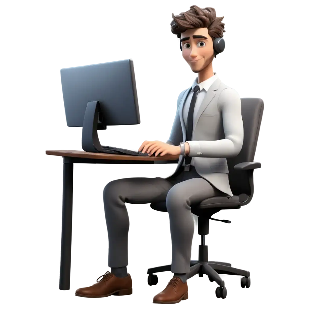 Faceless-Animated-Character-Working-at-Computer-3D-PNG-Image-for-Professional-Use