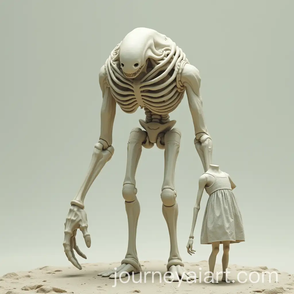 Monster-with-Four-Legs-and-Human-Body-Features