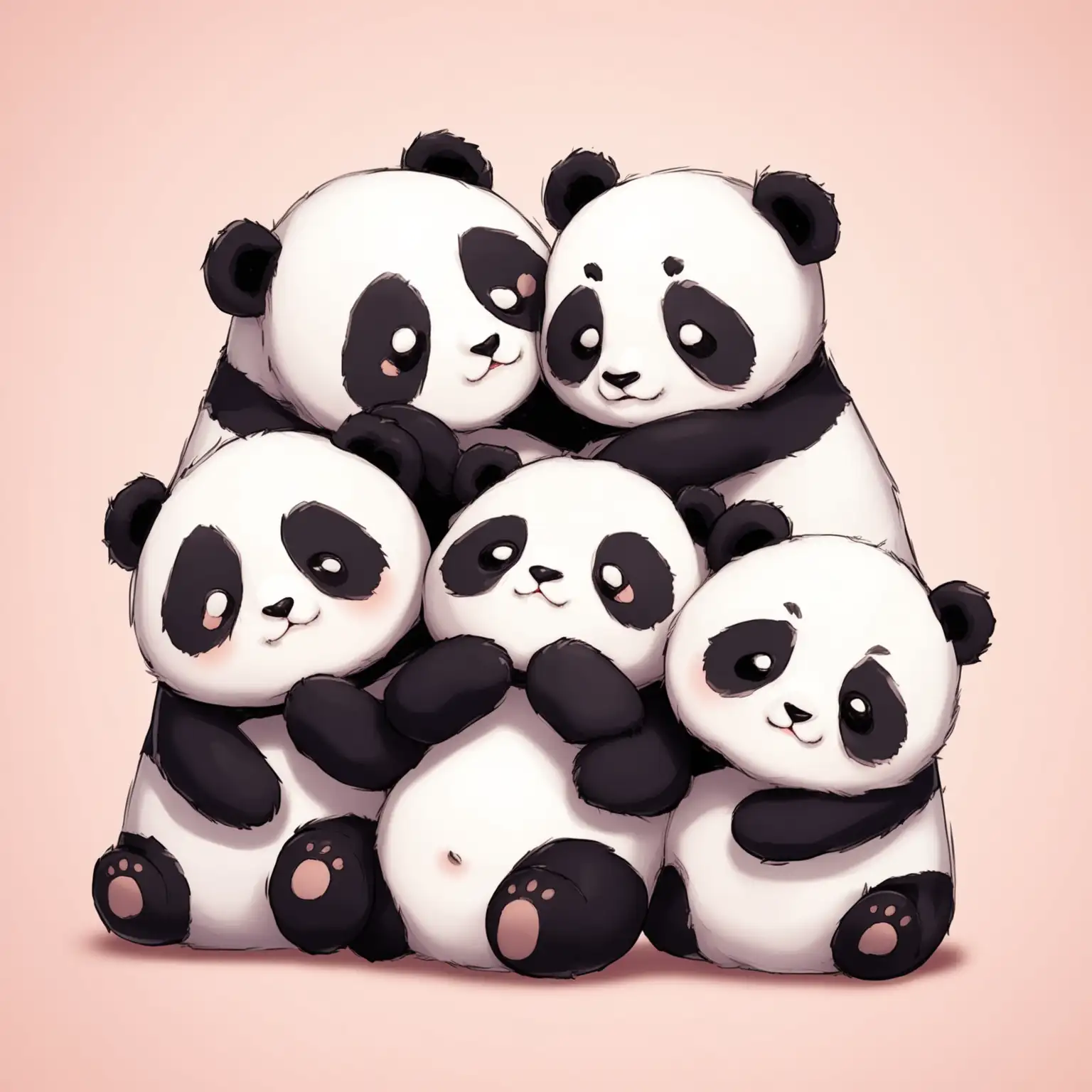 Soft (Q) version, panda, cute