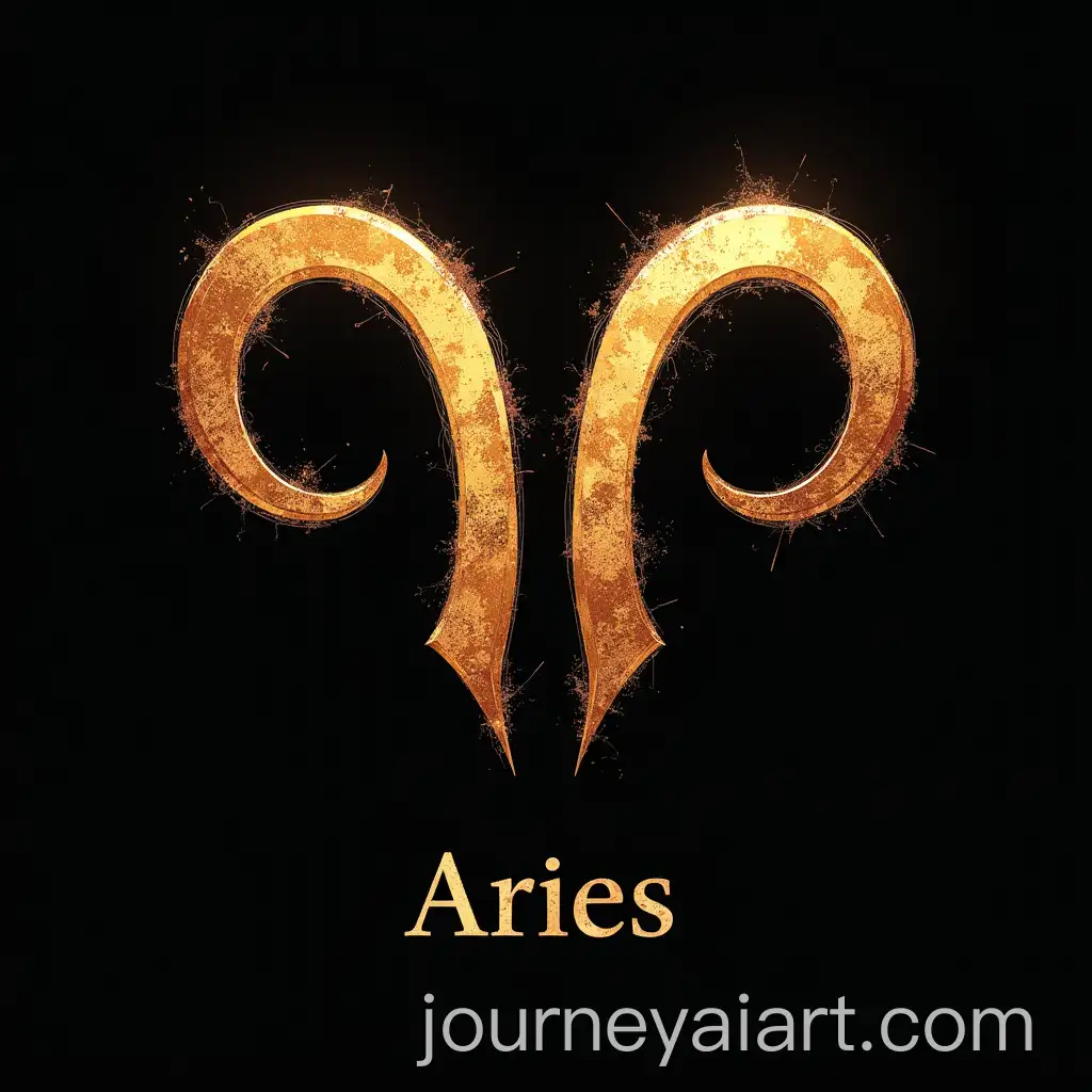 Stylized-Aries-Symbol-with-Aries-Text-at-the-Bottom