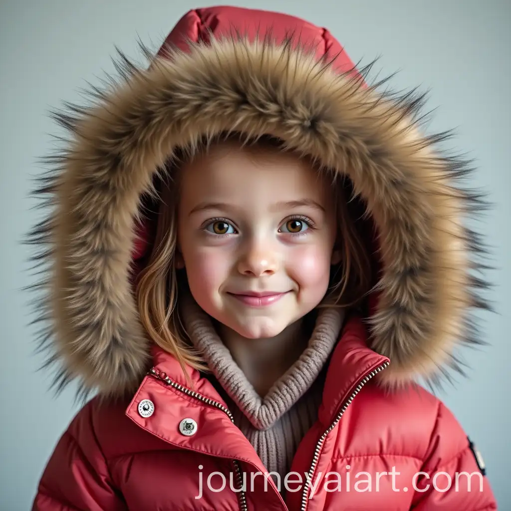 Adorable-Little-Girl-in-Puffer-Jacket-with-Fur-Hood