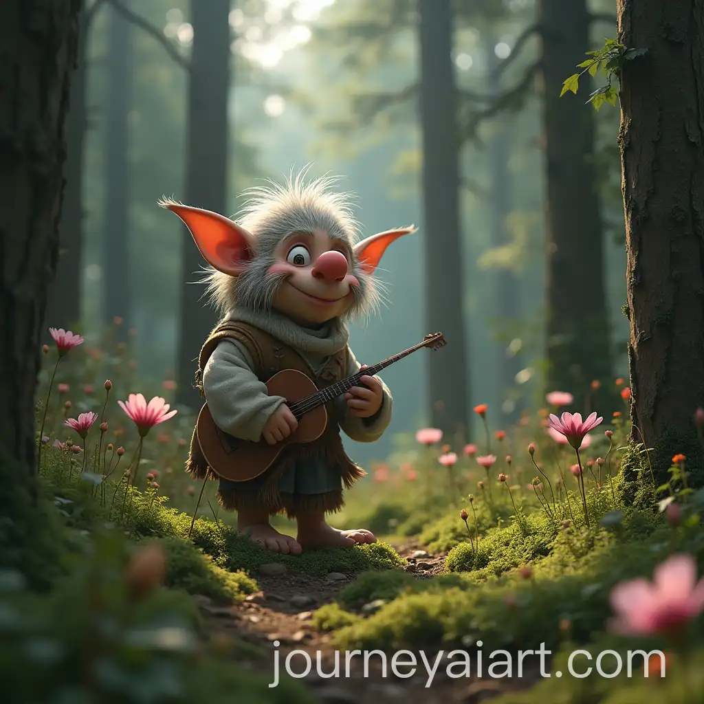 Good-Troll-in-a-Norwegian-Forest-Surrounded-by-Flowers
