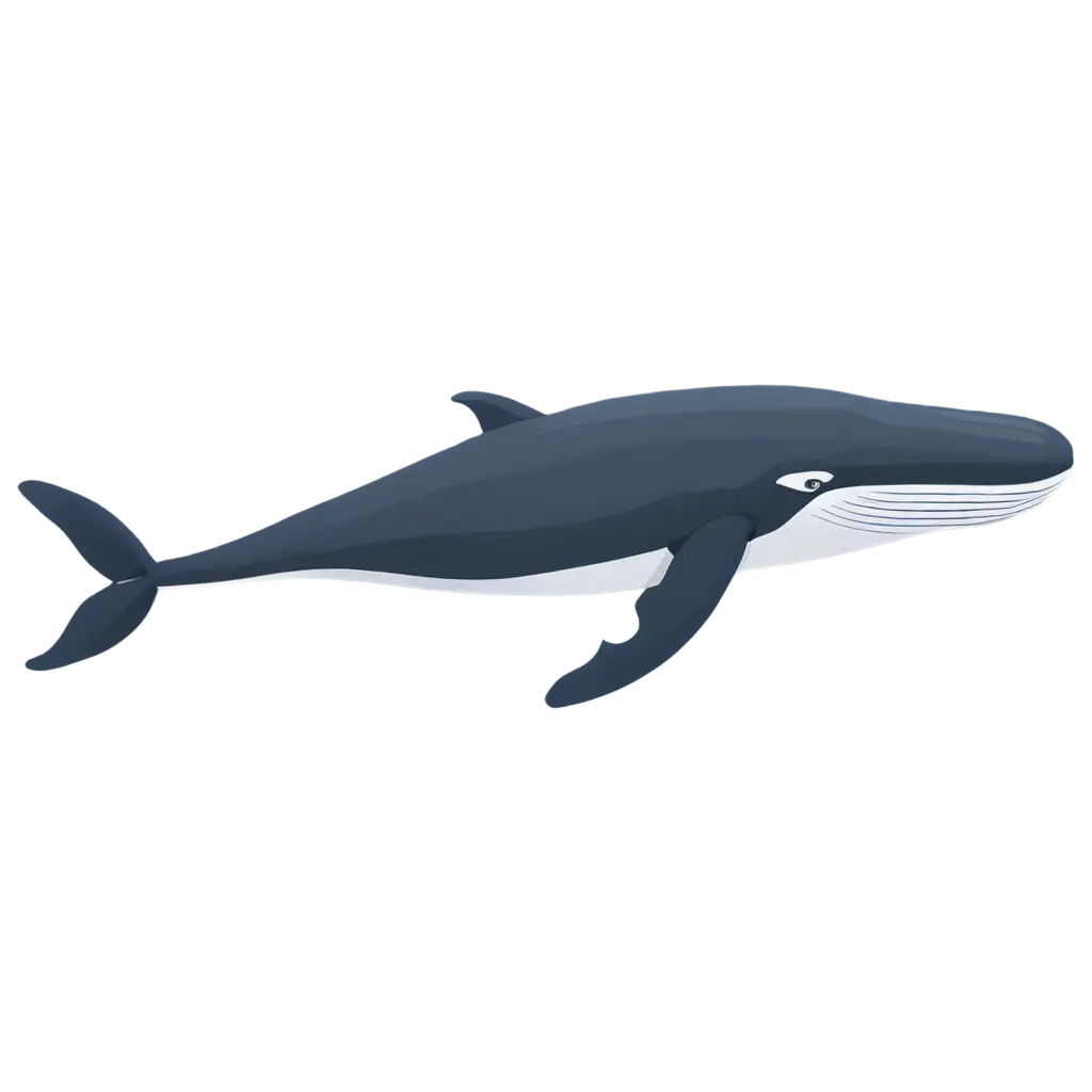 Whale-in-Flat-Style-PNG-HighQuality-Image-for-Design-Branding-Projects