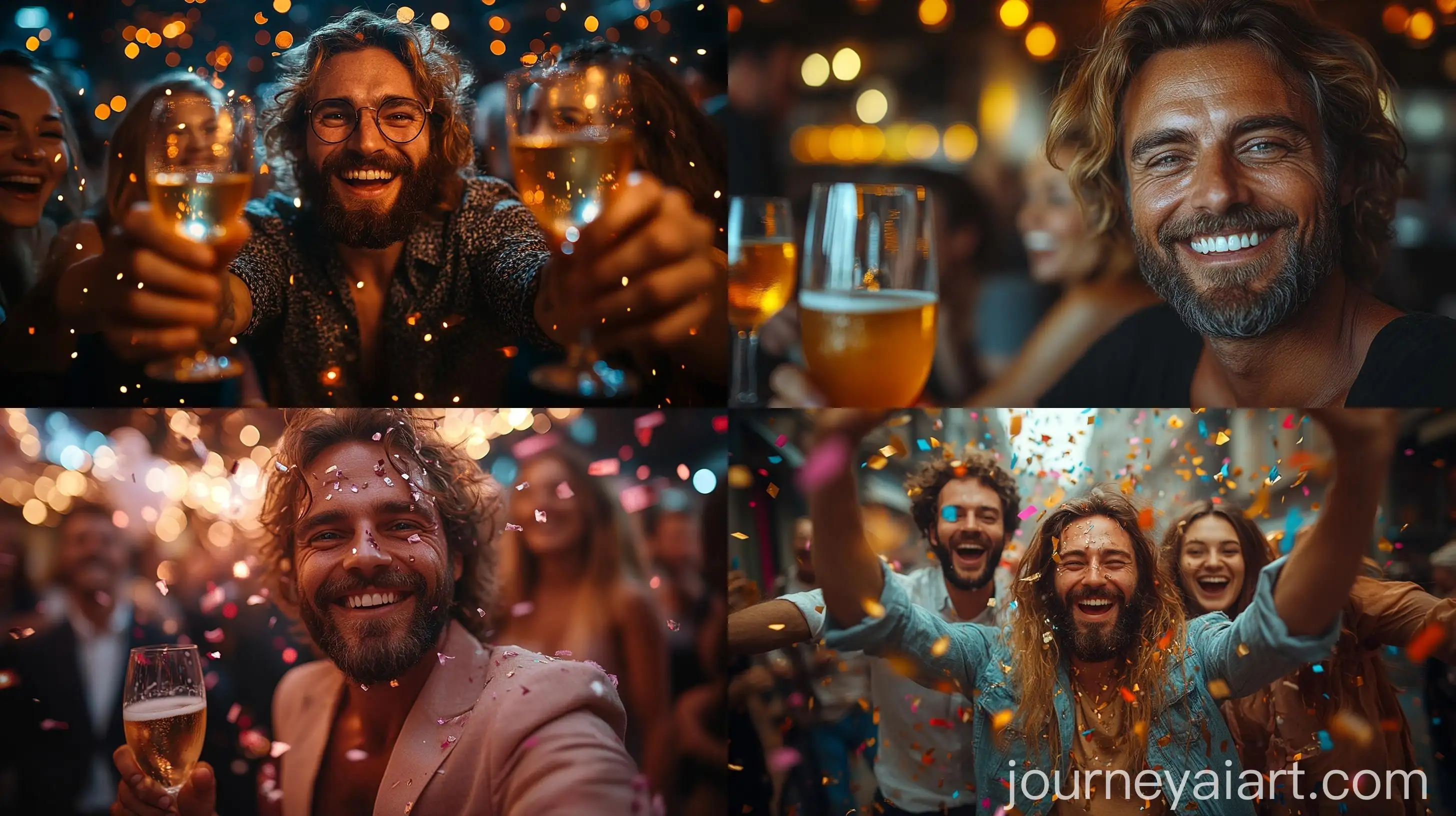 Corporate-Businesspeople-Celebrating-Success-at-Office-Party