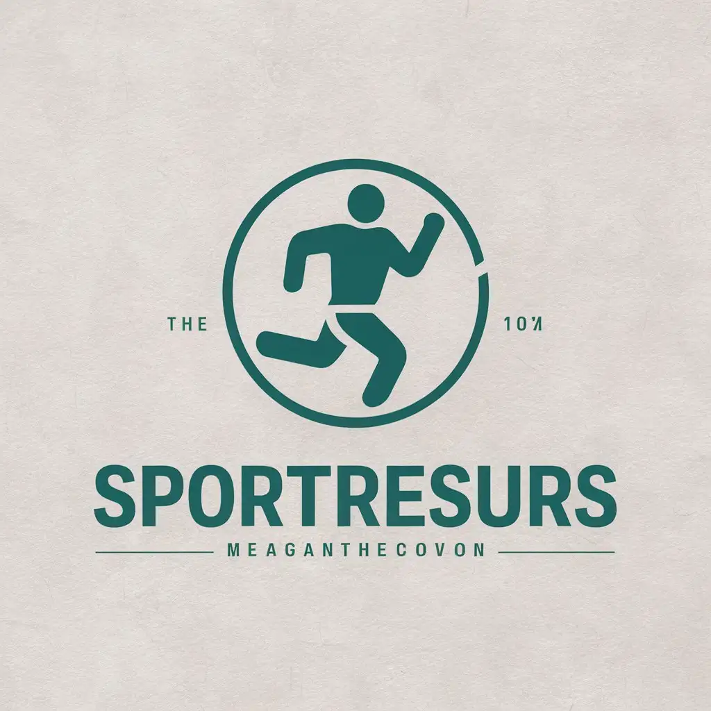 a vector logo design,with the text "SportResurs", main symbol:sport,Moderate,be used in Retail industry,clear background