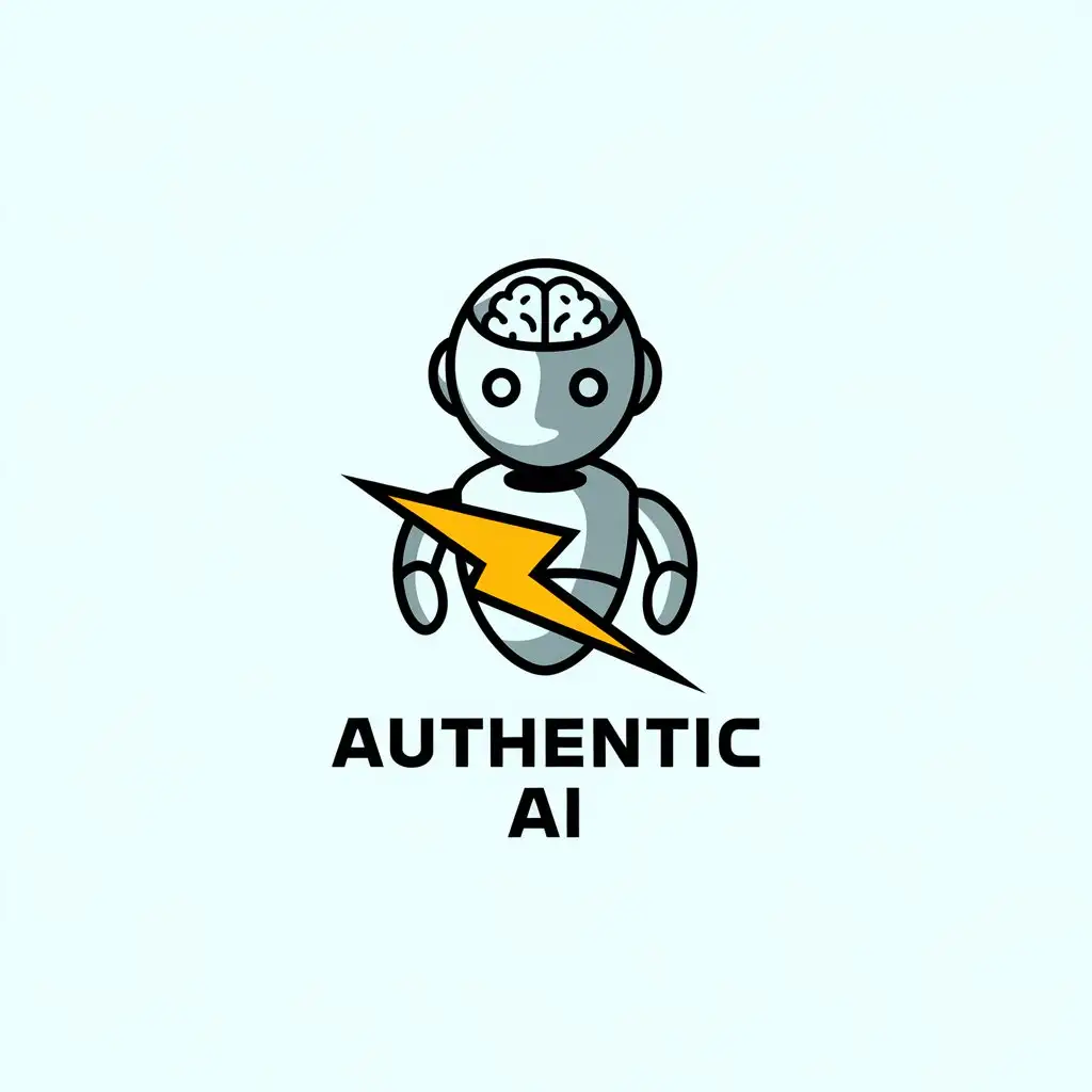 LOGO Design For Authentic AI Modern AI Toolkit with Icon and Sans Serif Fonts