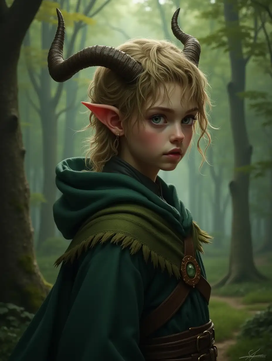 Faerie-Sorcerer-with-Short-Horns-in-Enchanted-Forest