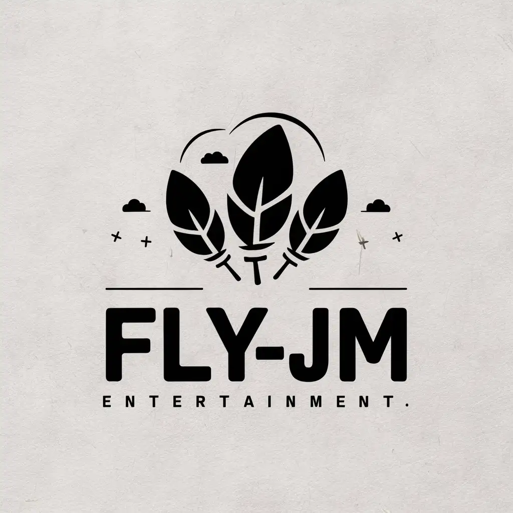 LOGO-Design-For-FLYJM-Feathers-in-the-Sky-for-Entertainment-Industry