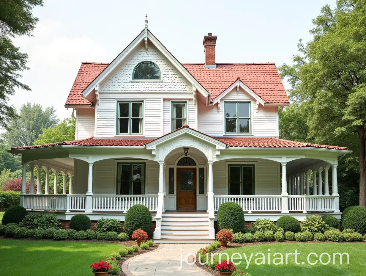 Charming-TwoStory-GingerbreadStyle-House-Surrounded-by-Lush-Garden