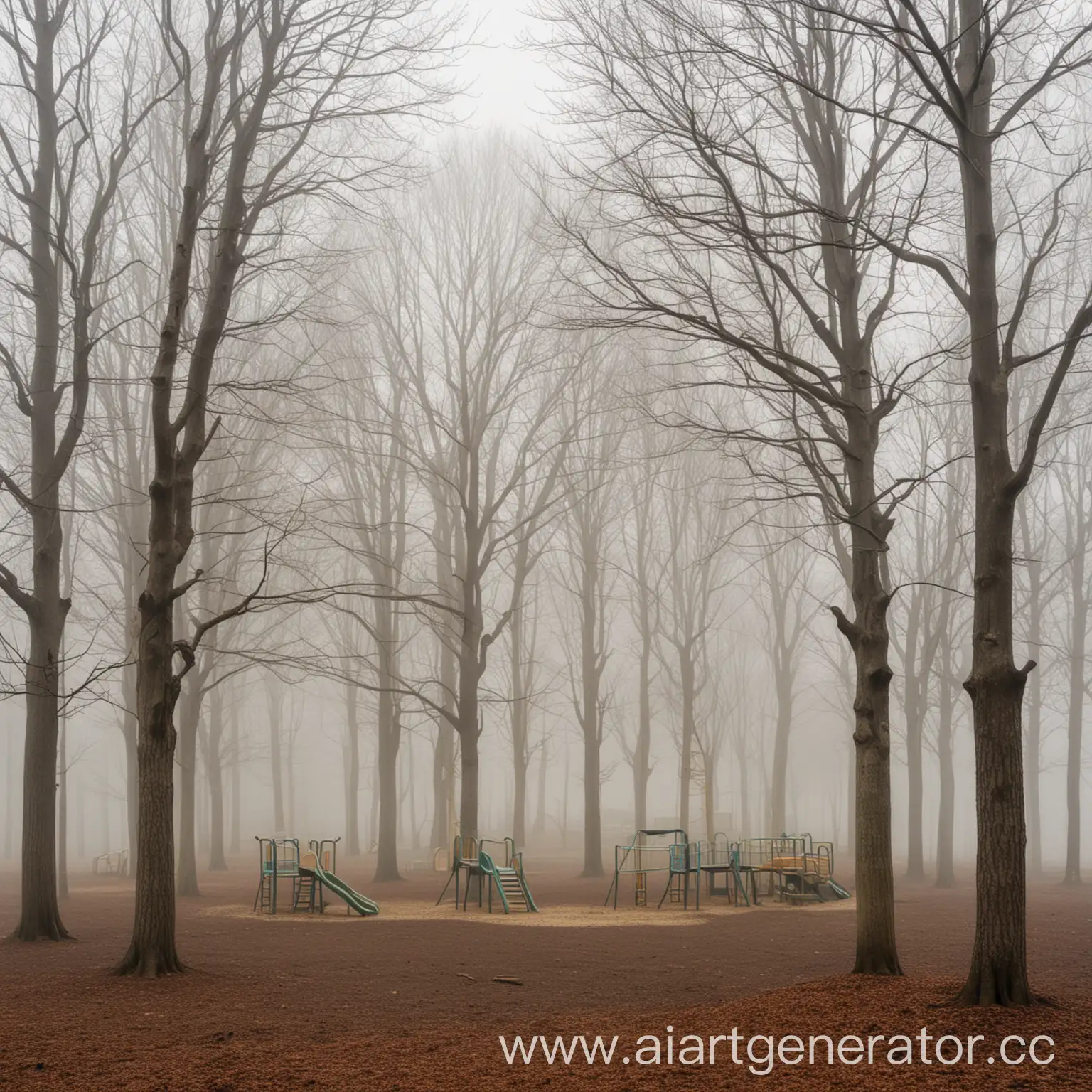 Childrens-Playground-in-Misty-Forest