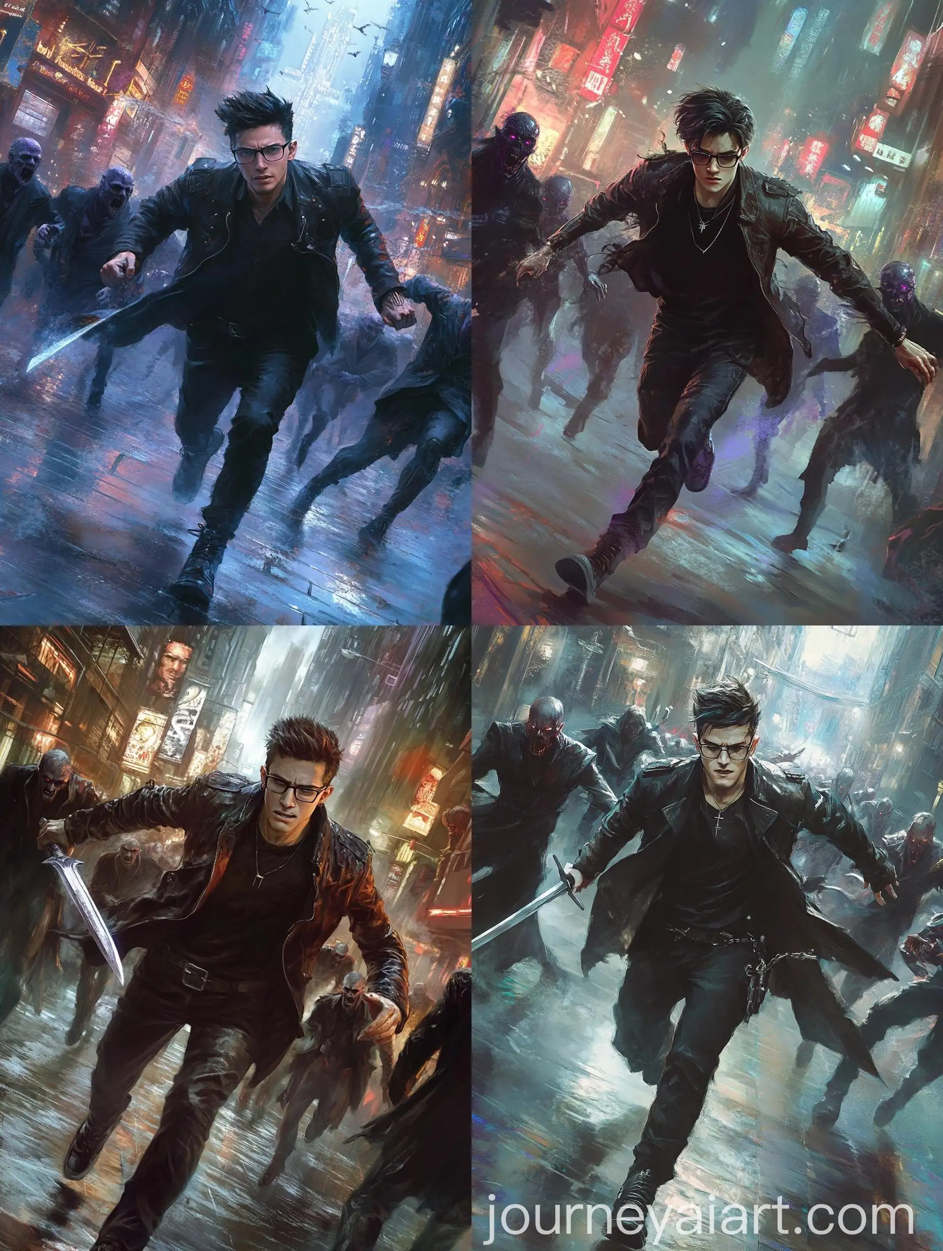 Urban-Fantasy-Warlock-Battling-Vampires-in-Cyberpunk-City