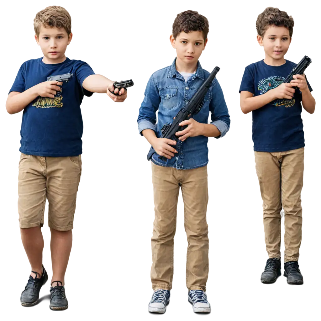 Dynamic-PNG-Image-of-Kids-Carrying-Guns-A-Powerful-Visual-Statement