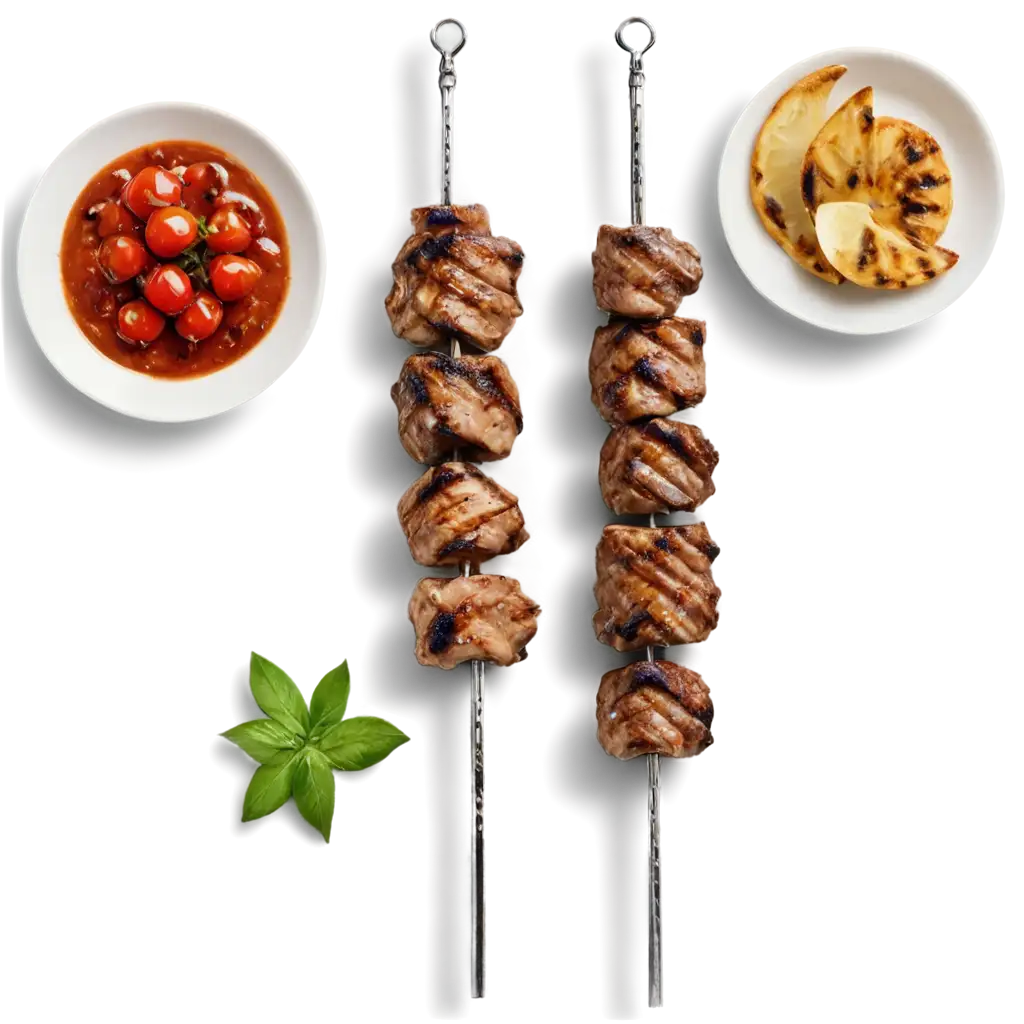 HighQuality-PNG-Image-of-Grilled-Meat-Skewers-with-Fresh-Herbs-and-Vegetables-for-Food-Photography