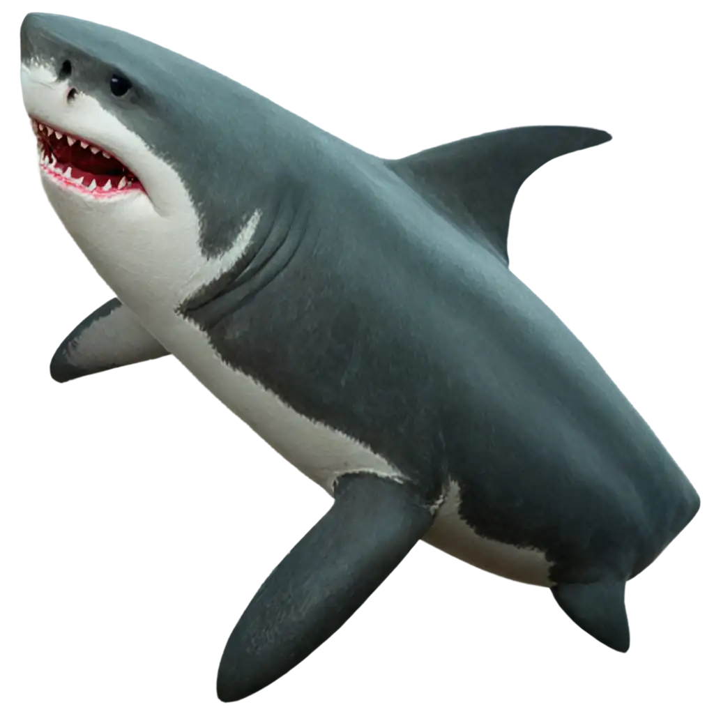 Explore-the-Majestic-White-Shark-in-Crystal-Clear-Detail-with-this-PNG-Image