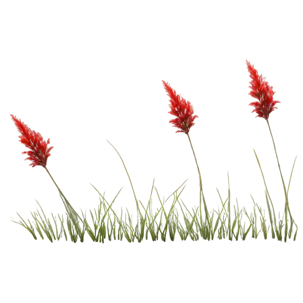 HighQuality-Red-FlowerPNG-Image-Usage-Scenarios-Grass-PNG-Image-for-Versatile-Use