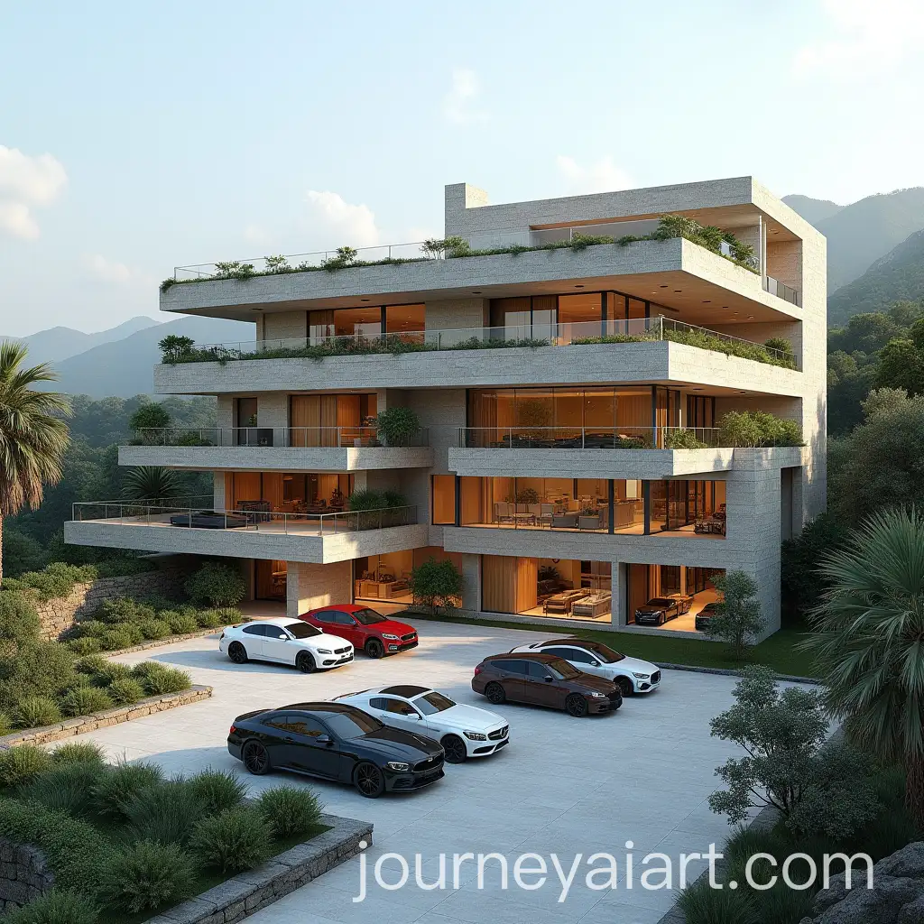 Luxury-Mansion-with-Stone-Facade-and-Balconies-Overlooking-a-Natural-Landscape