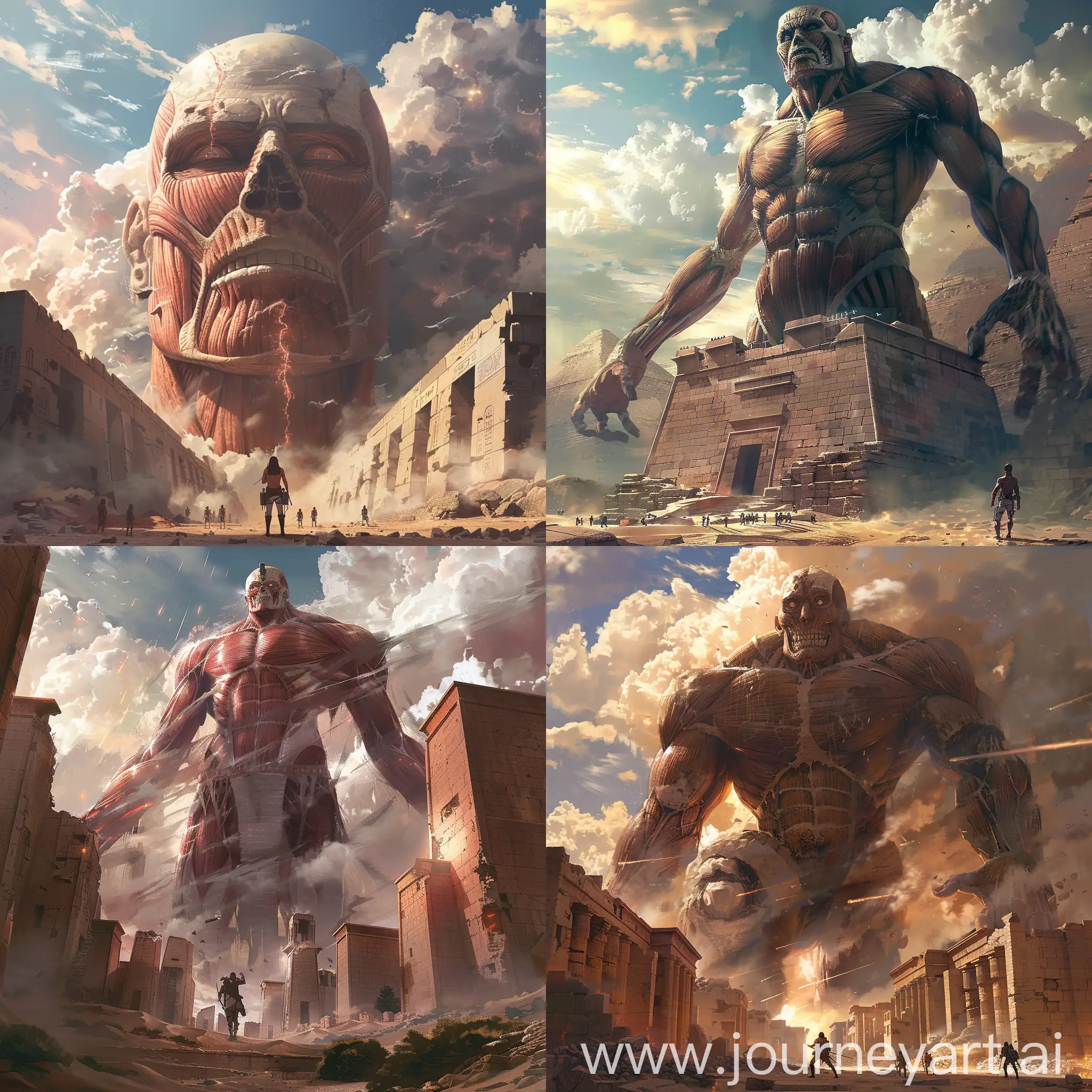 Epic-Colossal-Titan-Attacks-Recon-Corps-in-Ancient-Egypt