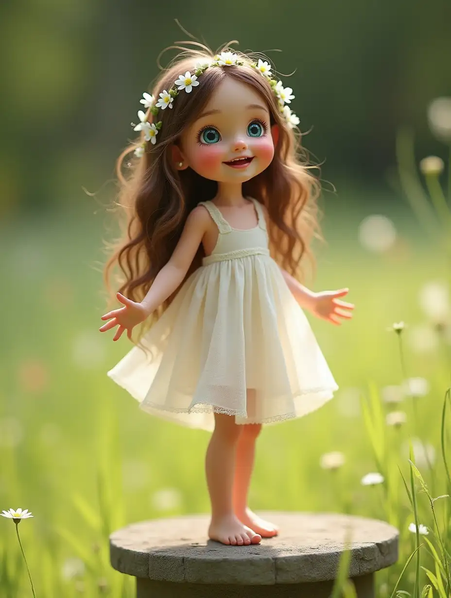 Slender-Girl-with-Flowered-Hair-Posing-in-Bright-Meadow