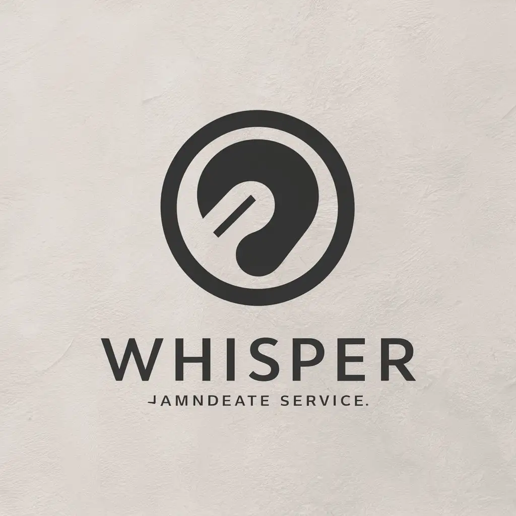 LOGO-Design-For-Whisper-Ear-Symbol-in-Vector-Design-for-Service-Industry