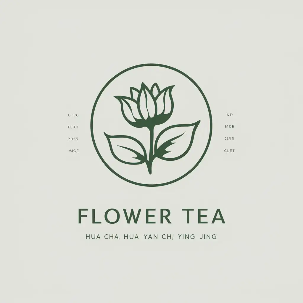 LOGO-Design-For-Flower-Tea-Elegant-Floral-Theme-on-Clear-Background