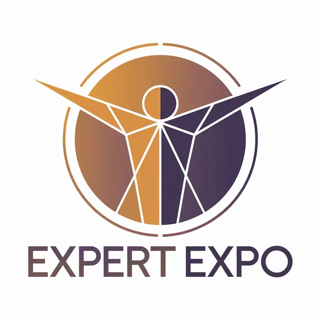 LOGO Design for Expert EXPO Modern Sleek Green White or Orange Violet Networking Theme