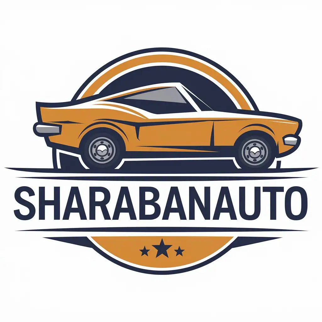 LOGO Design for SharabanAuto Vector Logo with Auto Symbol for the Automotive Industry