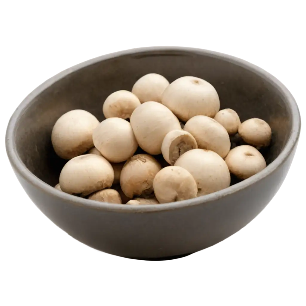 Button-Mushroom-in-a-Bowl-PNG-Image-for-Culinary-and-Digital-Design-Purposes