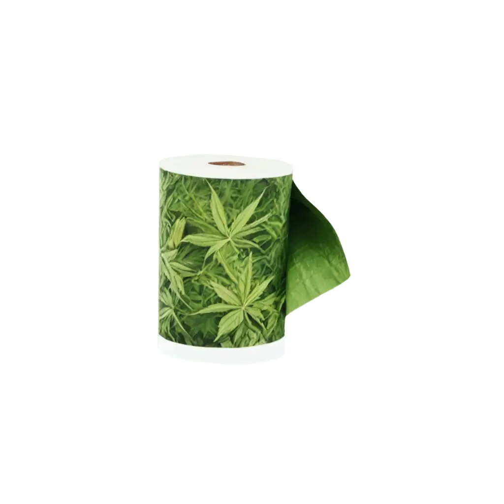 HighQuality-PNG-of-a-Toilet-Paper-Roll-Adorned-with-3D-Marijuana-Leaves-for-Creative-Projects