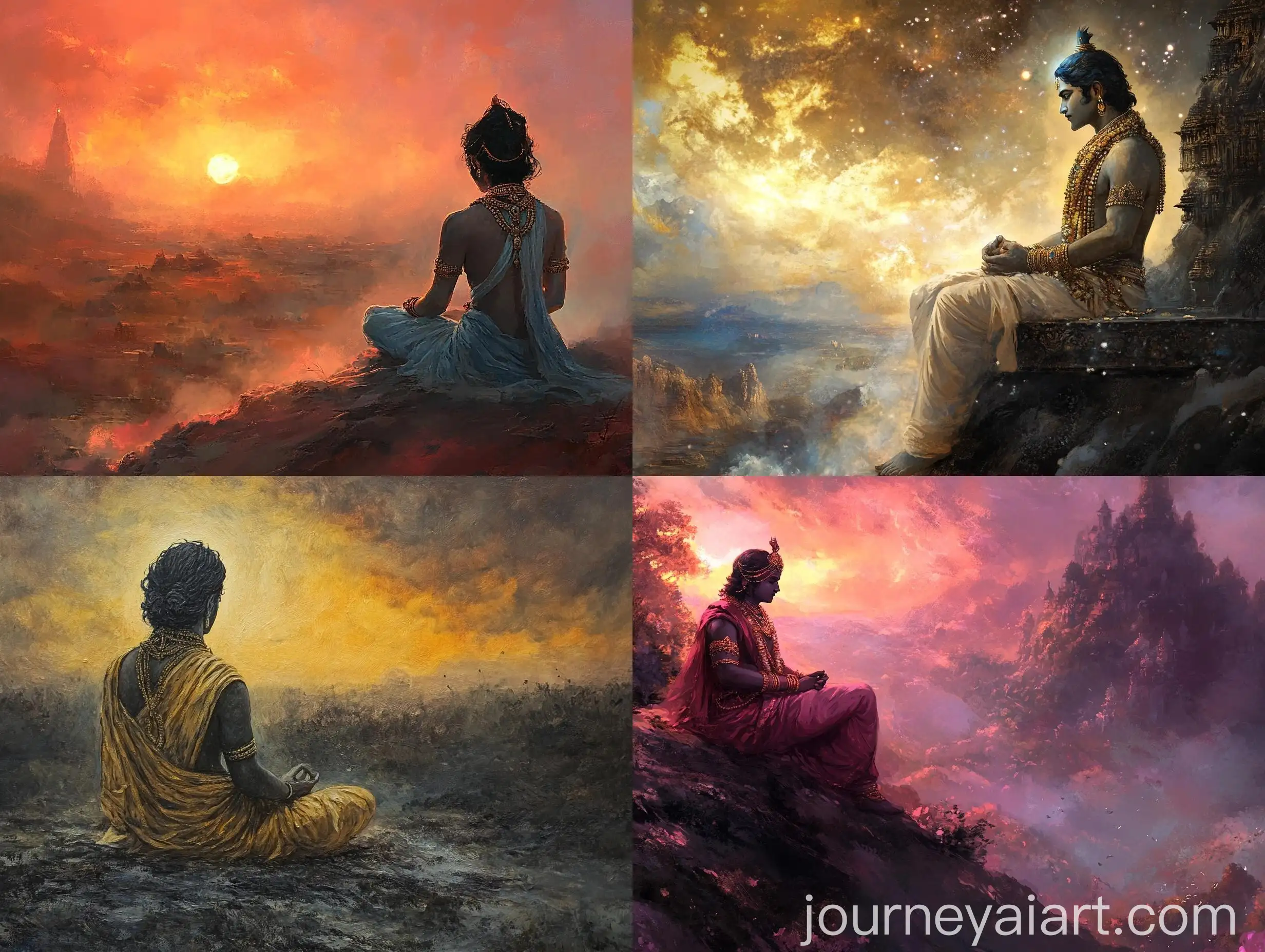 Arjuna-Contemplating-the-Eternal-Soul-on-the-Battlefield