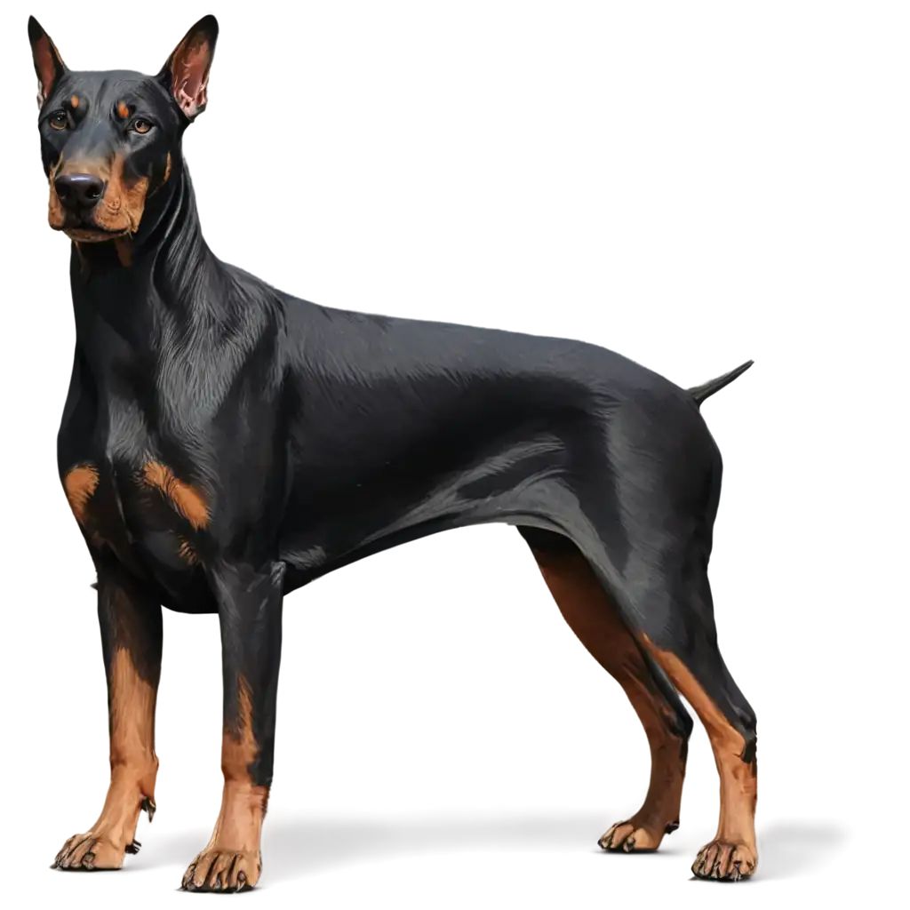 Line-Drawing-of-a-Doberman-Dog-PNG-Perfect-for-Digital-Art-and-Graphic-Design