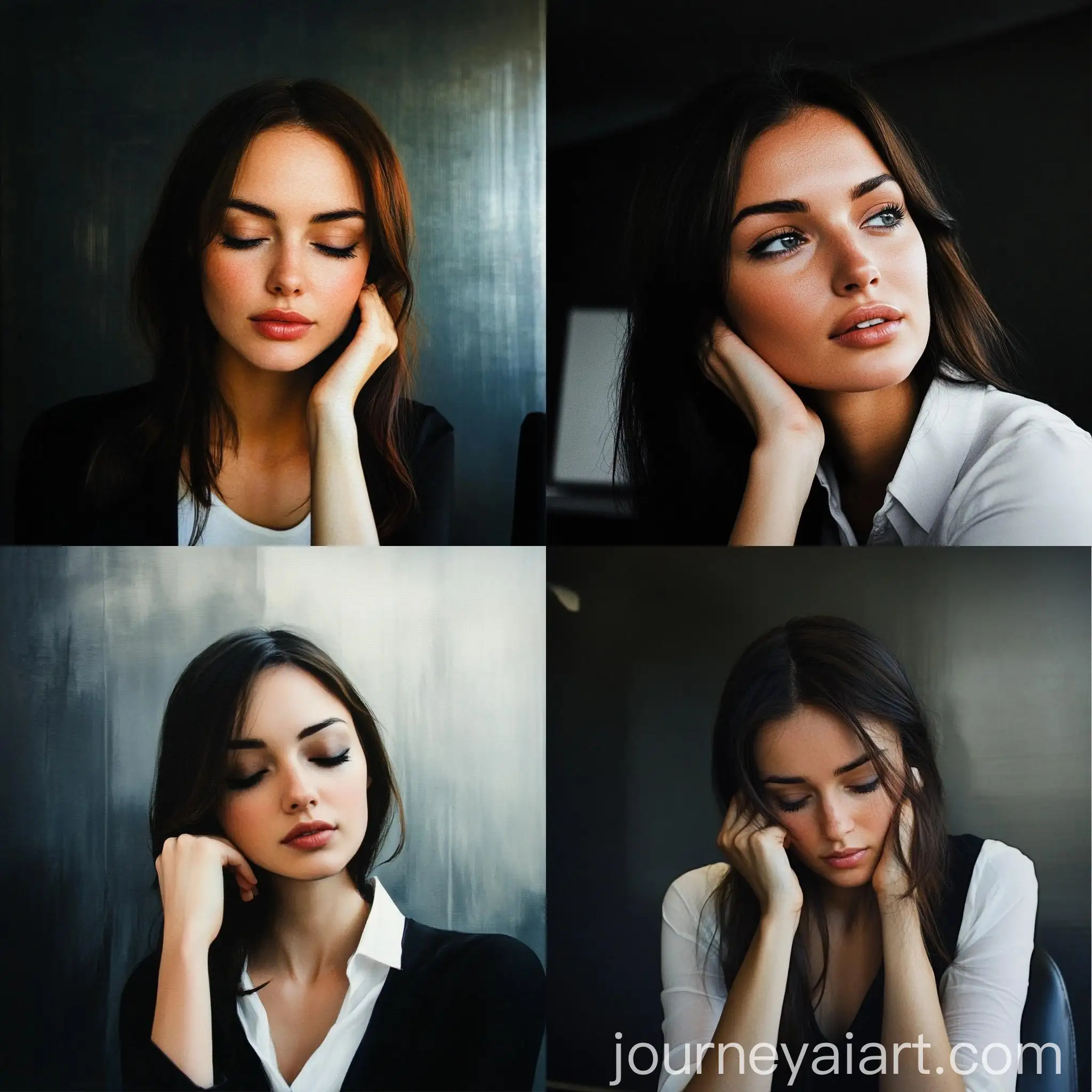 Woman-Sketching-in-a-Serene-Garden-Setting