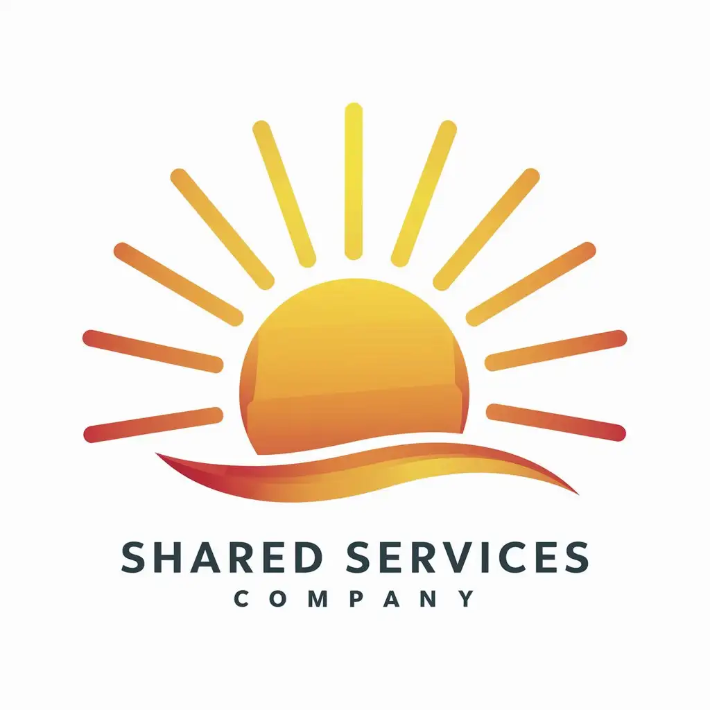 shared center company logo reflect sunshine