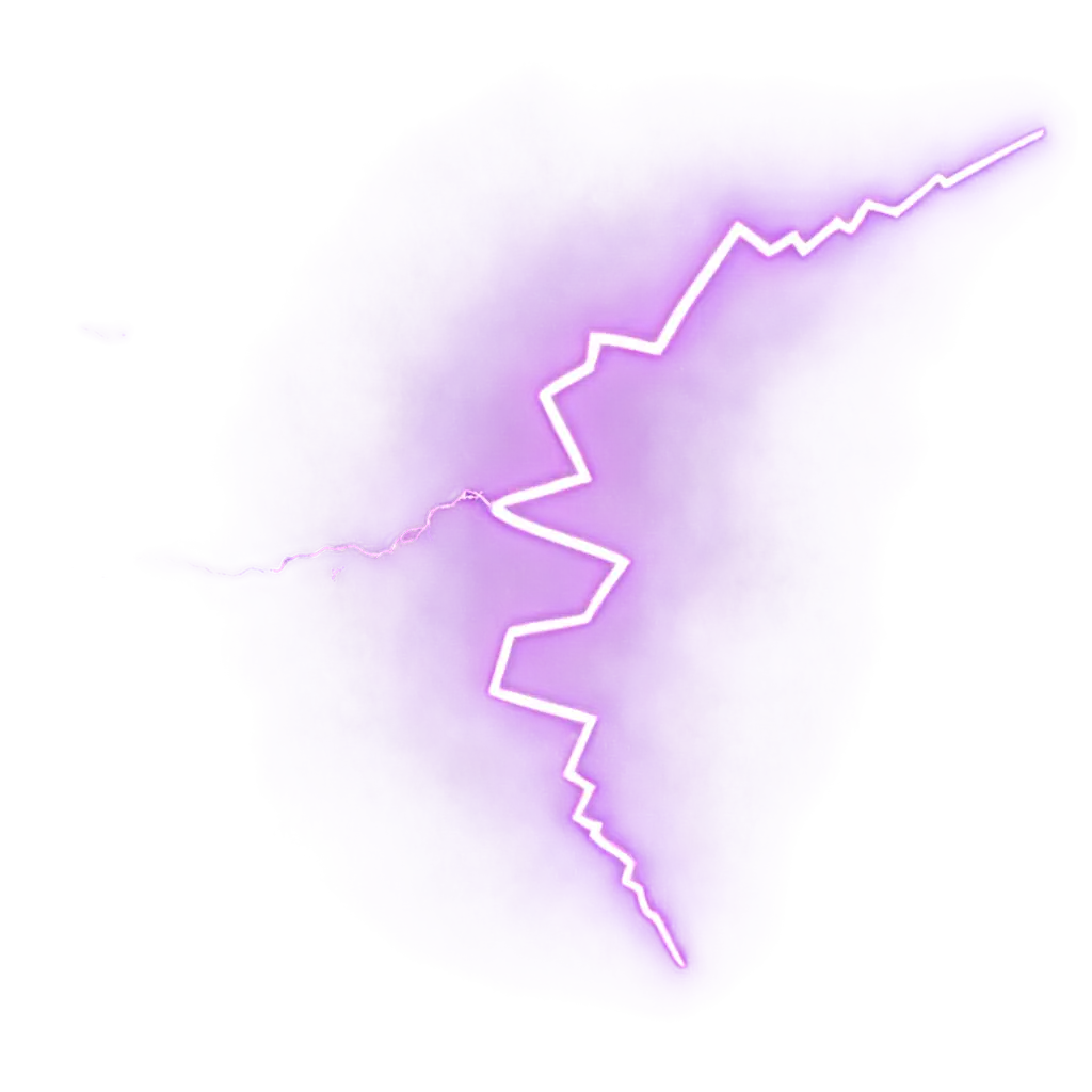 Thunderstorm with Lightning neon style